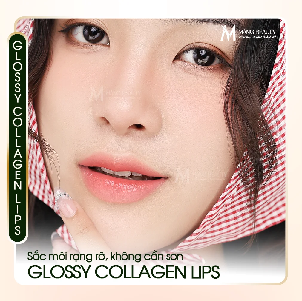 Phun môi Glossy Collagen Lips - Đánh thức sắc môi rạng rỡ, căng mướt tự nhiên không cần son