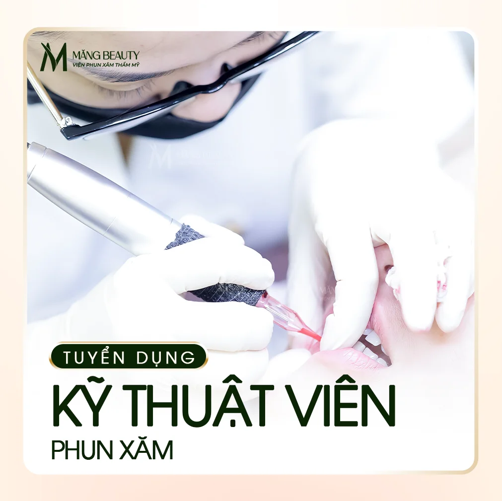 Vị trí Kỹ thuật viên phun xăm