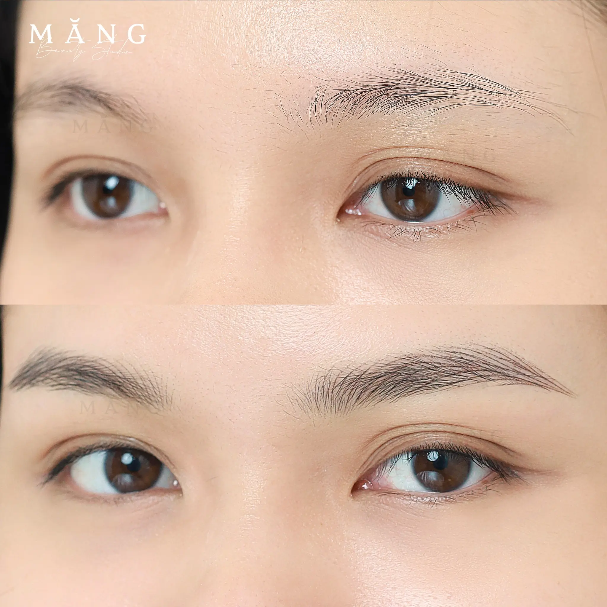 Chân mày sợi tự nhiên như thật