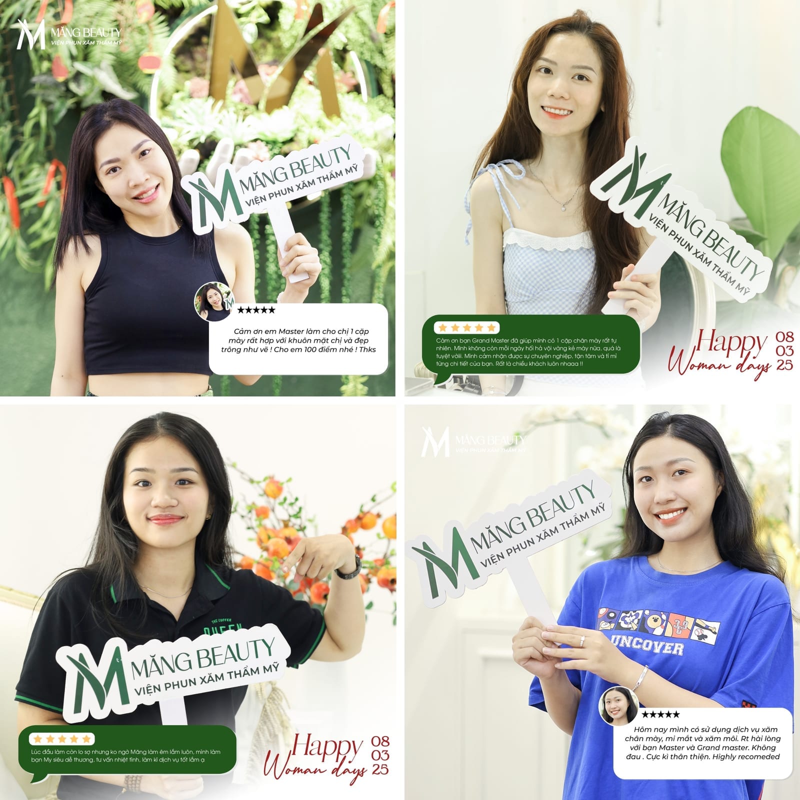 Phản hồi thật lòng từ khách hàng dành cho Măng Beauty