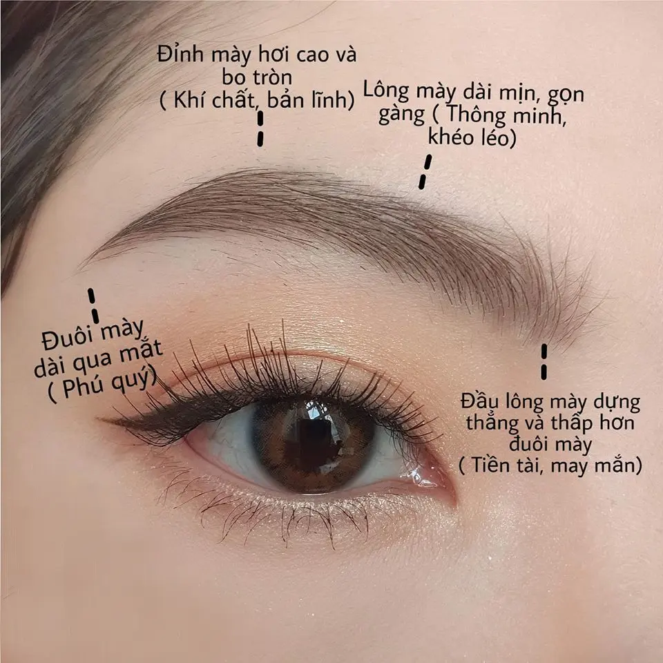 Phun xăm chân mày chuẩn tỷ lệ giúp tài lộc hanh thông