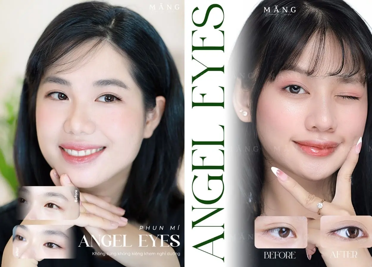 Phun mí Angel Eyes tại Măng phù hợp với nhiều đối tượng