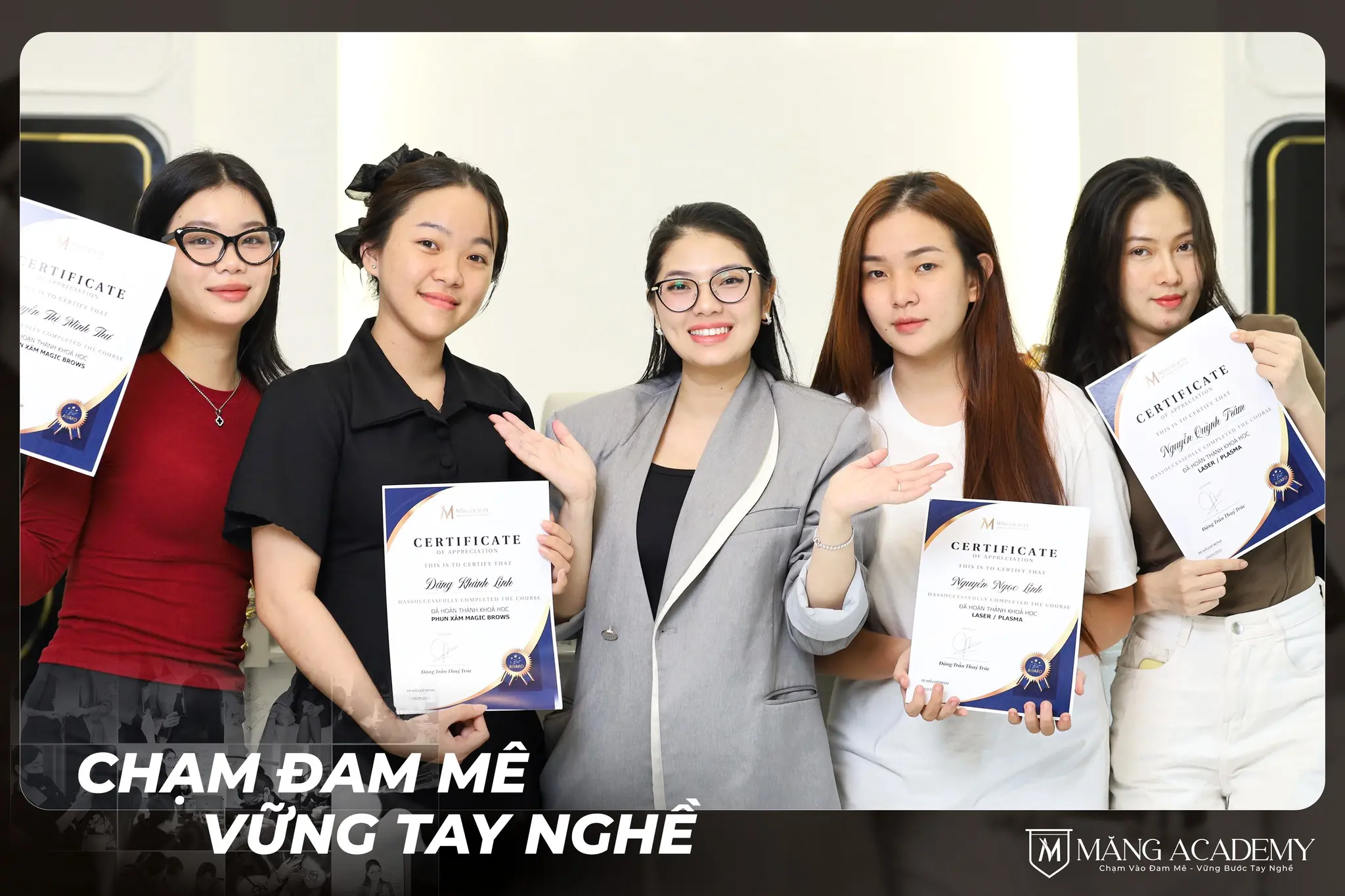 Cam kết vững tay nghề sau khi hoàn thành khoá học