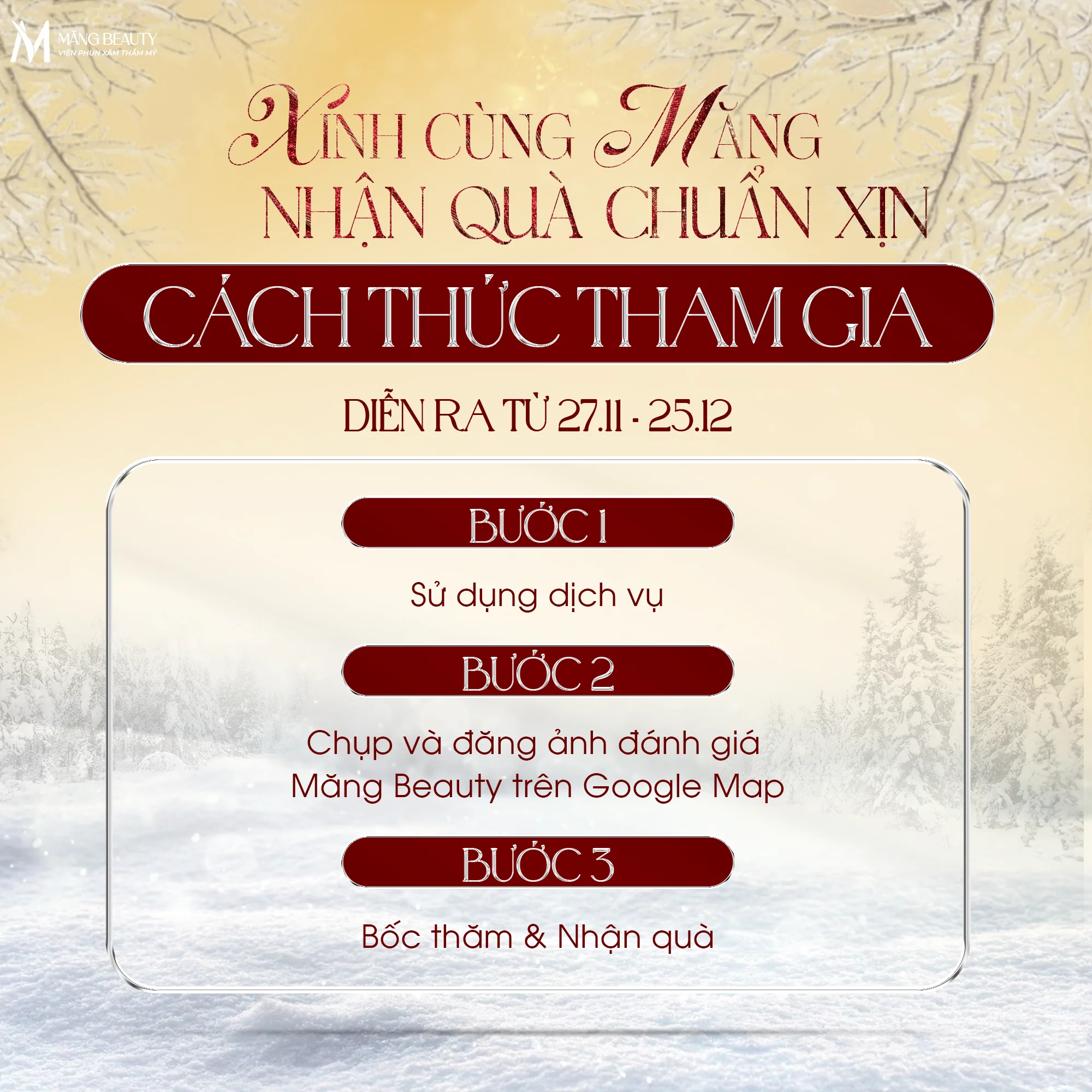 3 bước tham gia chương trình vô cùng đơn giản