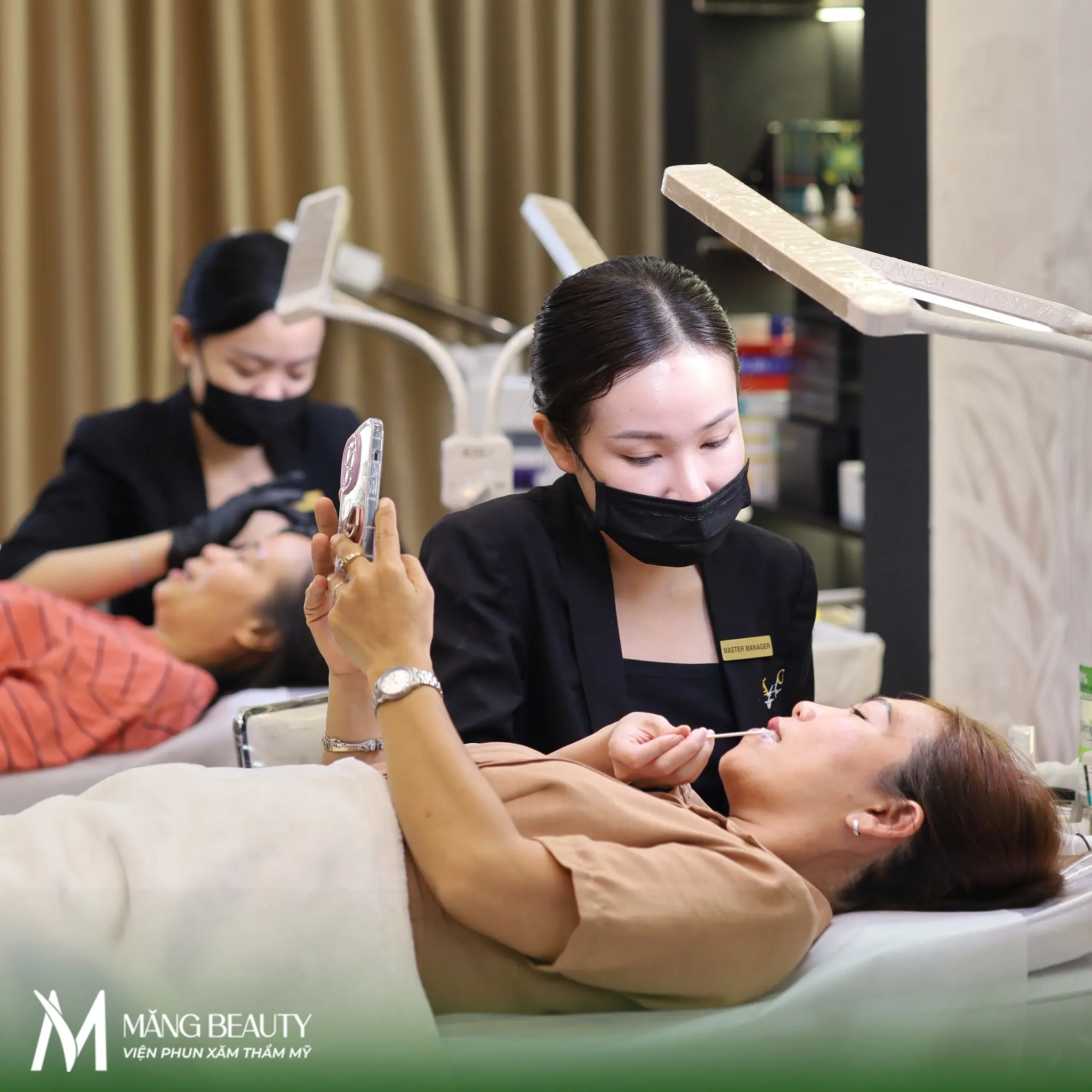 Quy trình phun môi Nano Lips chuẩn tại Măng Beauty