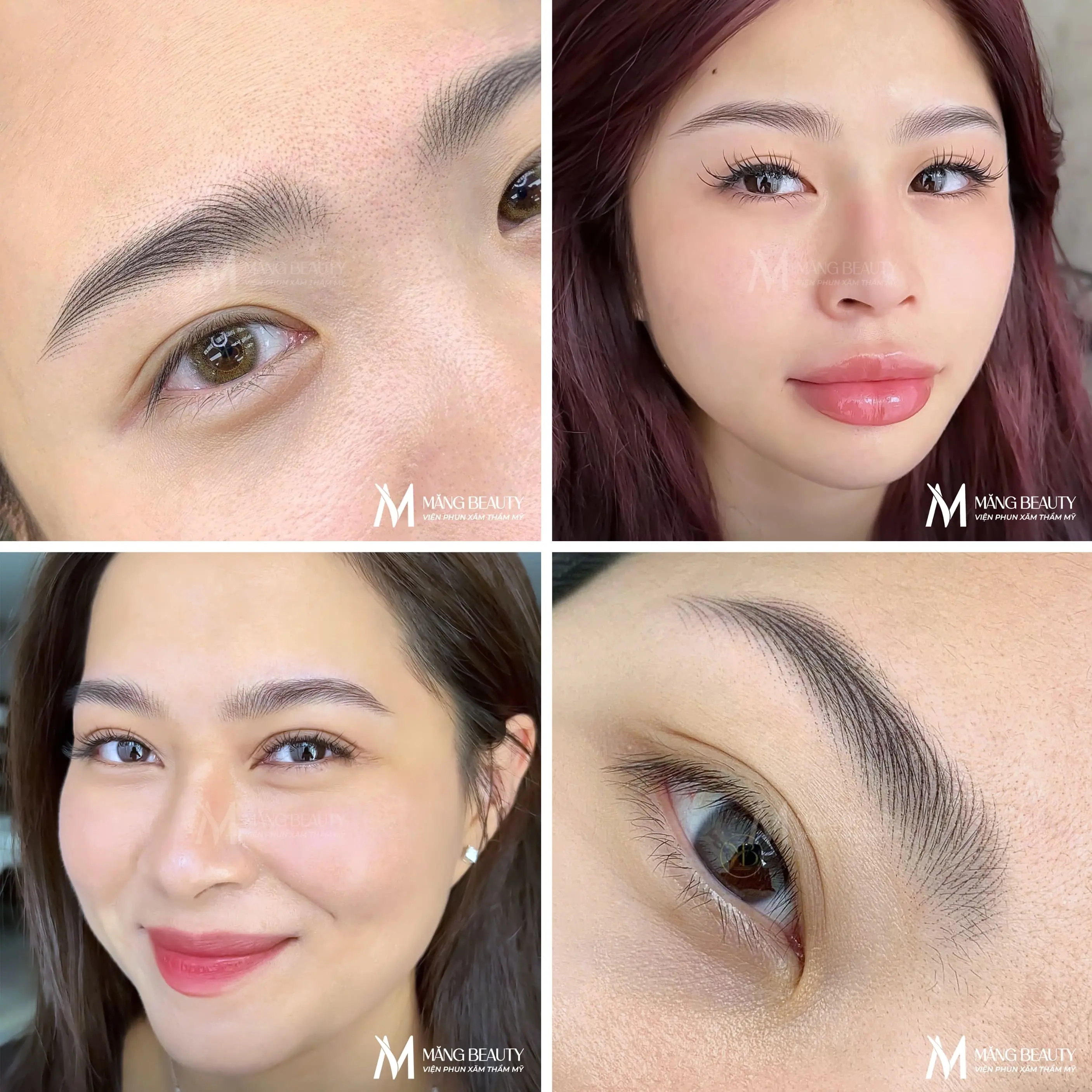 Hình ảnh thực tế dáng chân mày 